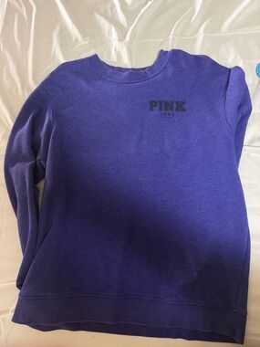 PINK Victoria's Secret Purple Logo Crewneck Sweatshirt